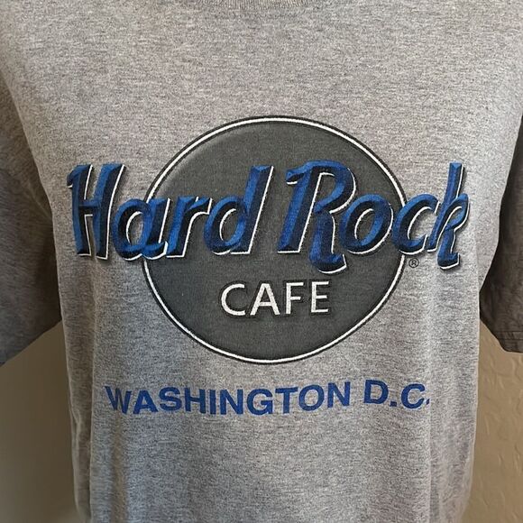 Vintage Hard Rock Cafe Washington D.C. Gray Graphic Shirt - Picture 4 of 9